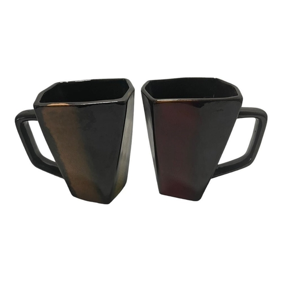 Pair of Coffee Mug JA Designs La Dolce Vita Collection Coffee Cups 2 Retro Mugs - Picture 2 of 5